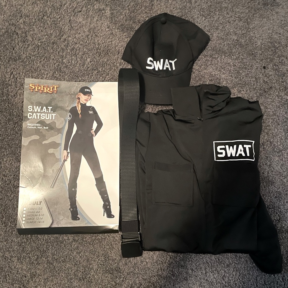 Adult Black SWAT Halloween Costume